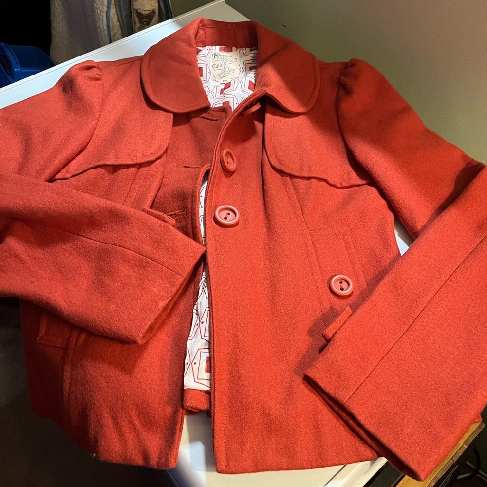 Tulle Burnt orange Women's Blazer
